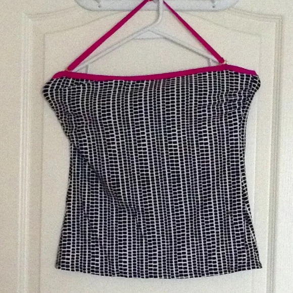 Ivanka Trump Women's Swimwear Halter Neck Tankini Top Size M Vacation Swimming - Picture 1 of 5